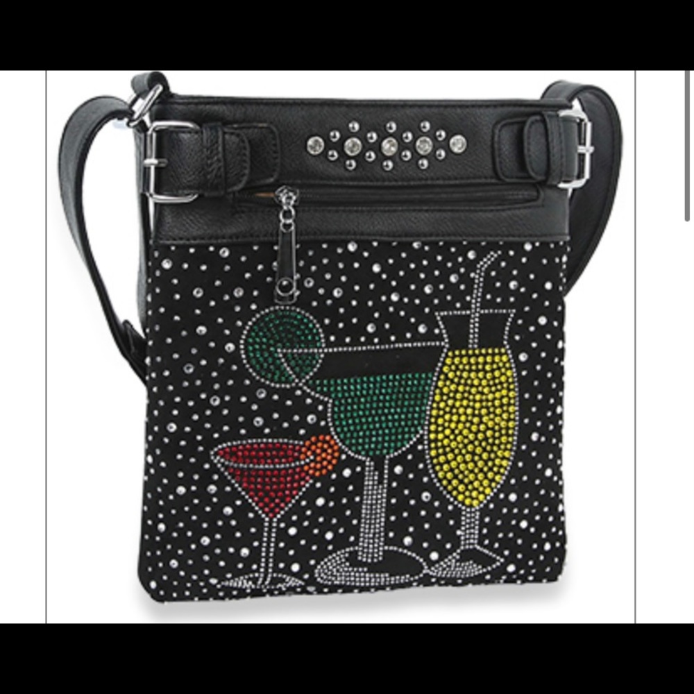 Colorful Rhinestone Bling Crossbody Sling